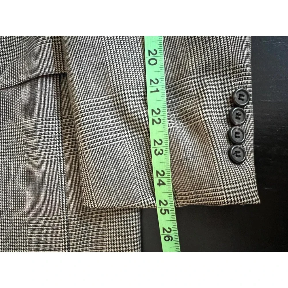 Polo University Club Ralph Lauren Blazer Grey Glen Plaid Wool Sport Coat 42R